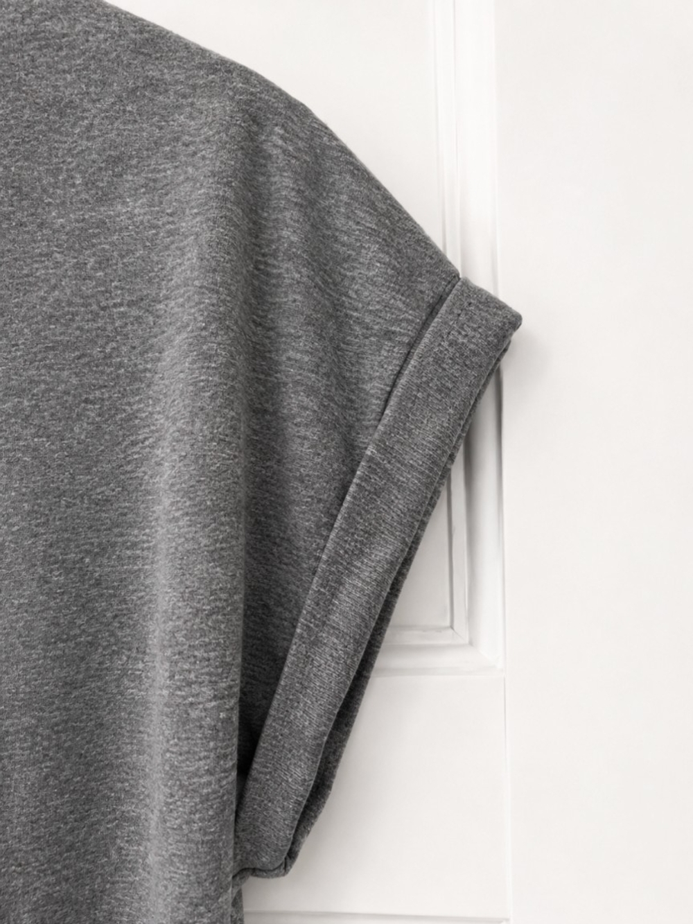 Christian Siriano Gray 'Love'  Rolled-Sleeve Tee - Picture 4 of 6